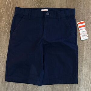 Cat & Jack Kids Navy Blue Uniform Shorts Size 12 Adjustable Waist